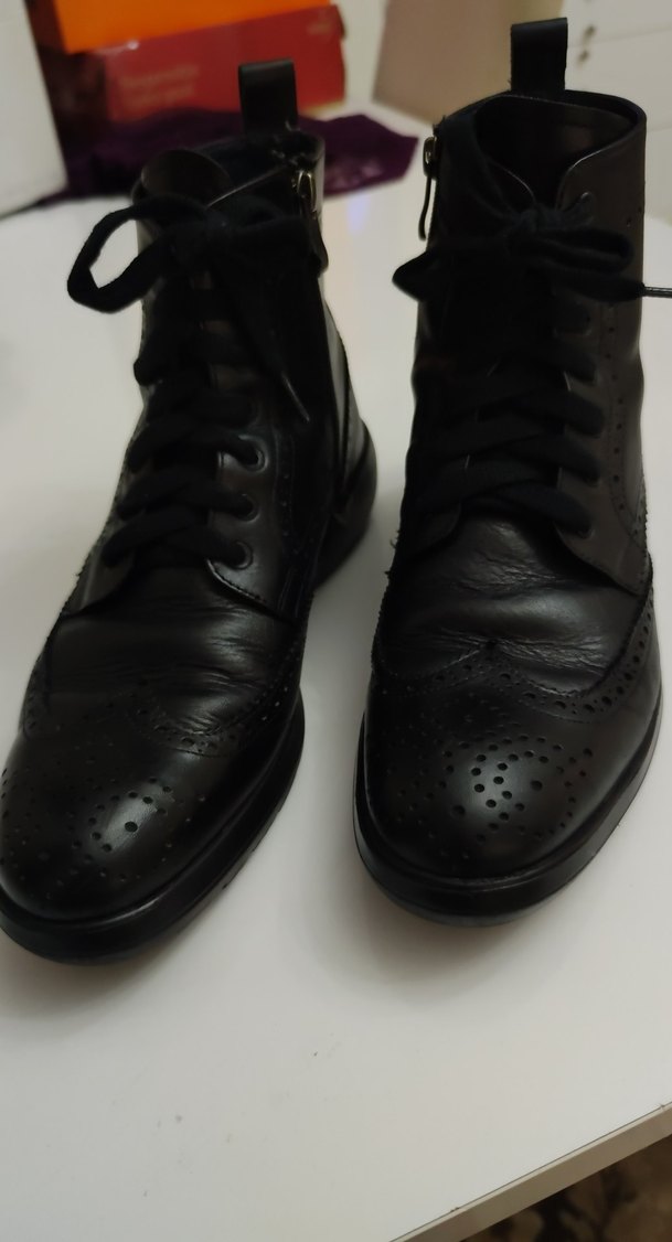 Siyah Buckle Detaylı Gotik Erkek Botları - Görsel 2