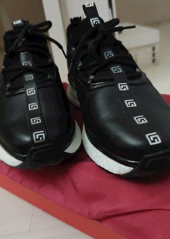 Siyah Bağcıklı Bay Bayan Spor Ayakkabı - Görsel 4