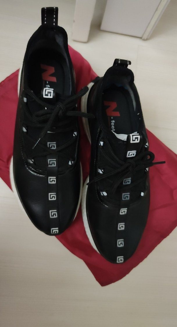 Siyah Bağcıklı Bay Bayan Spor Ayakkabı - Görsel 3