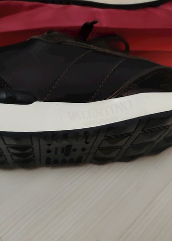 Siyah Baskılı Erkek Spor Ayakkabı Velcro - Görsel 6