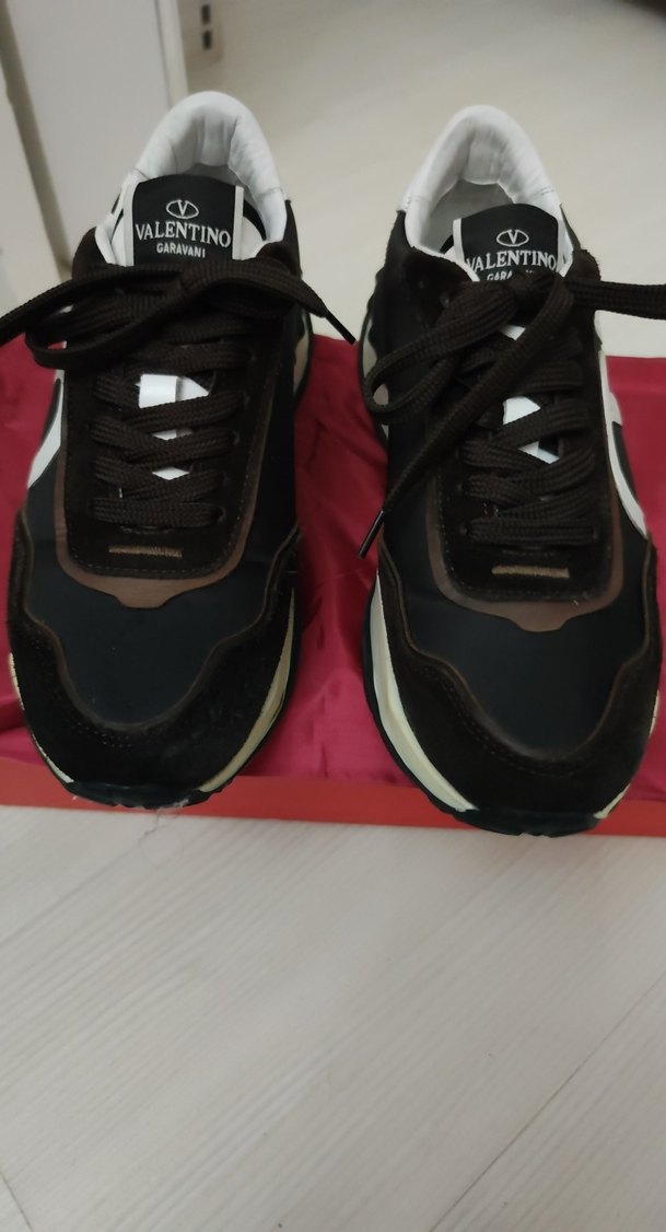 Siyah Baskılı Erkek Spor Ayakkabı Velcro - Görsel 5