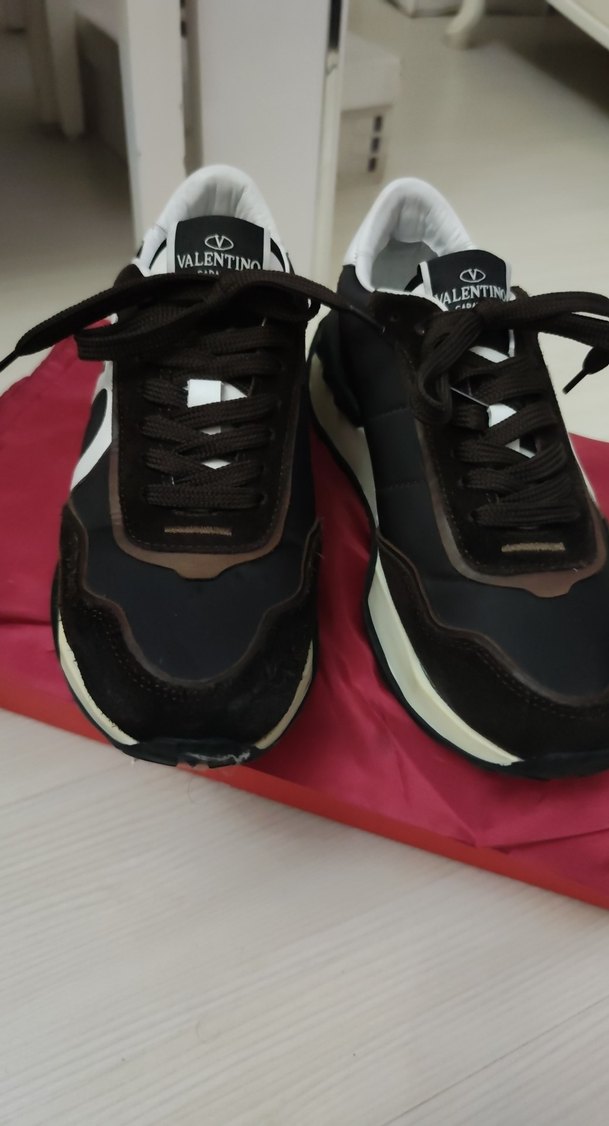 Siyah Baskılı Erkek Spor Ayakkabı Velcro - Görsel 3