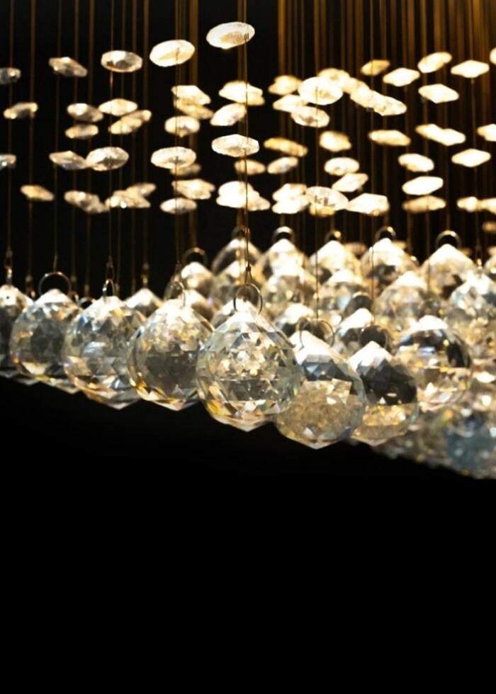 Kristal taşlı gösterişli sıfır avize  - Görsel 2