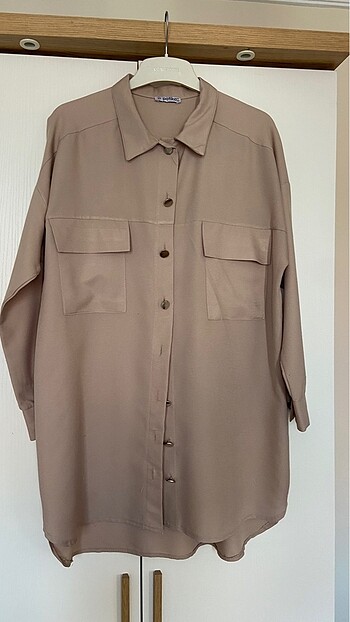 l Beden Bej rengi 40 beden tunik