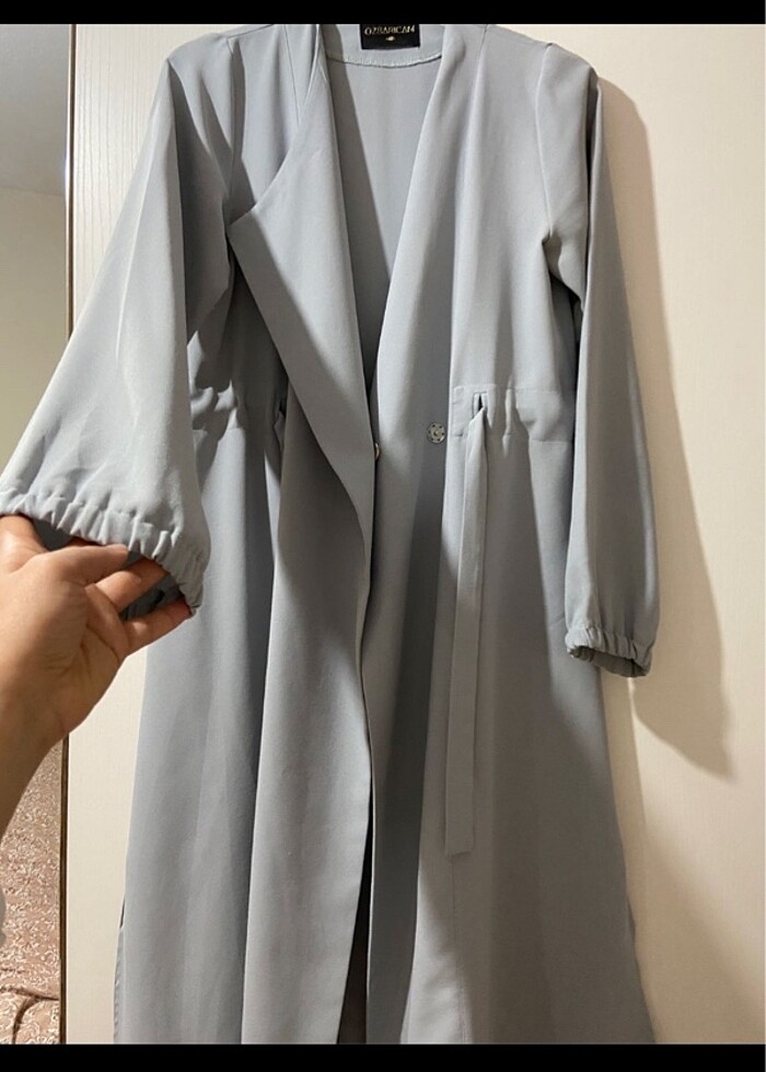 Belden bağlamalı trenç - Görsel 2