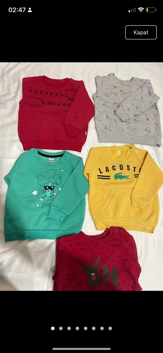 Renkli Baskılı Erkek Çocuk Sweatshirt - Görsel 4