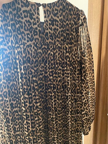 Leopar elbise tunik