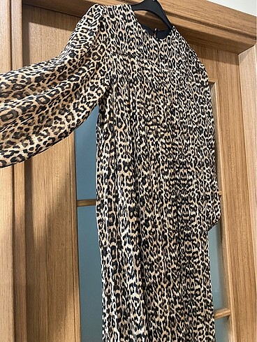 40 Beden Leopar elbise tunik