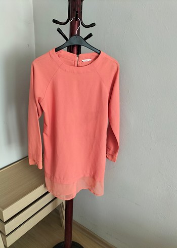 Pembe Midi Boy Kadın Tunik