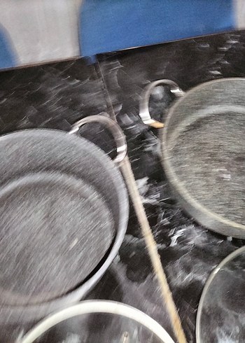 Beden gri Renk Gri Granit Görünümlü Tencere Seti