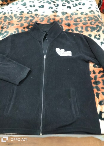 Erkek Siyah Fermuarlı Kapüşonlu Sweatshirt - Görsel 2