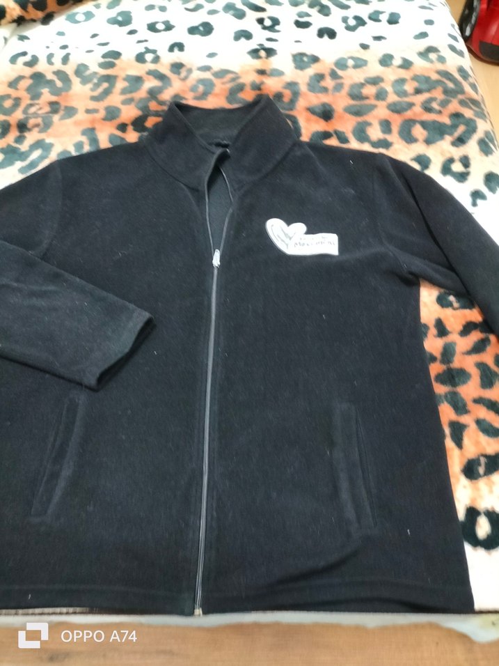 Erkek Siyah Fermuarlı Kapüşonlu Sweatshirt - Görsel 2