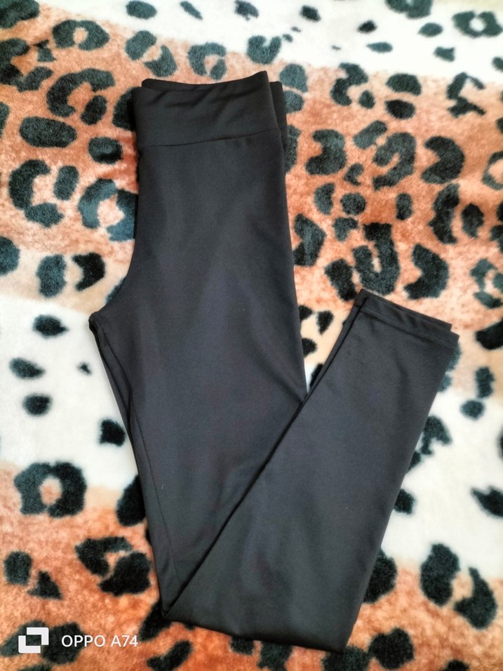 Siyah Elastik Kadın Spor Tayt - Görsel 2