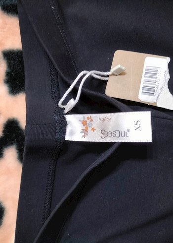 Kadın Siyah Tie-Dye Spor Tayt - Görsel 2