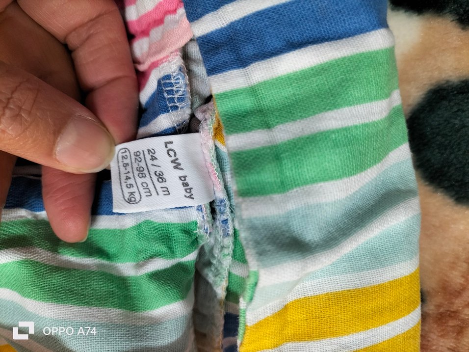 Renkli Çizgili Kız Tulum - Görsel 3