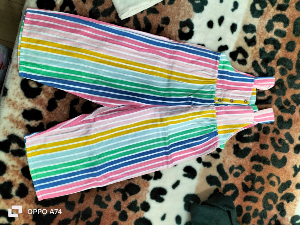 Renkli Çizgili Kız Tulum - Görsel 2