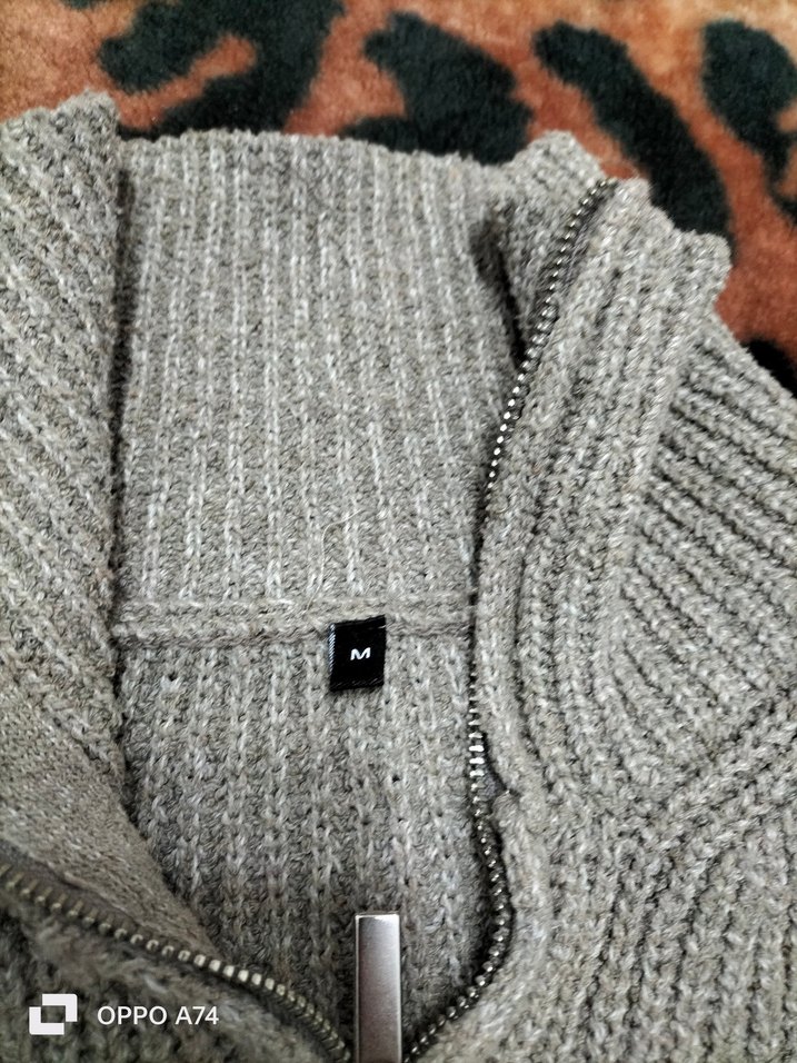 Gri Balıkçı Yaka Örgü Kadın Kazak - Görsel 3