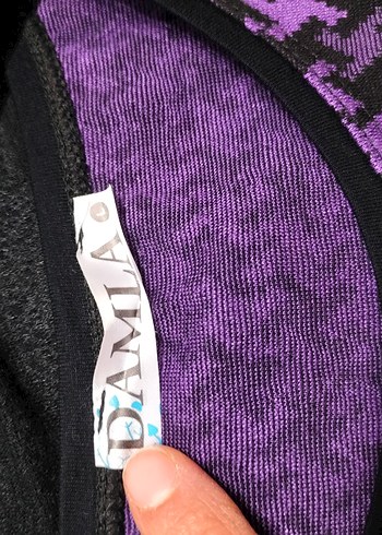 Mor Uzun Kollu Kadın Triko Tunik - Görsel 4