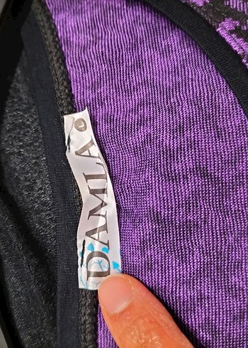 Mor Uzun Kollu Kadın Triko Tunik - Görsel 3