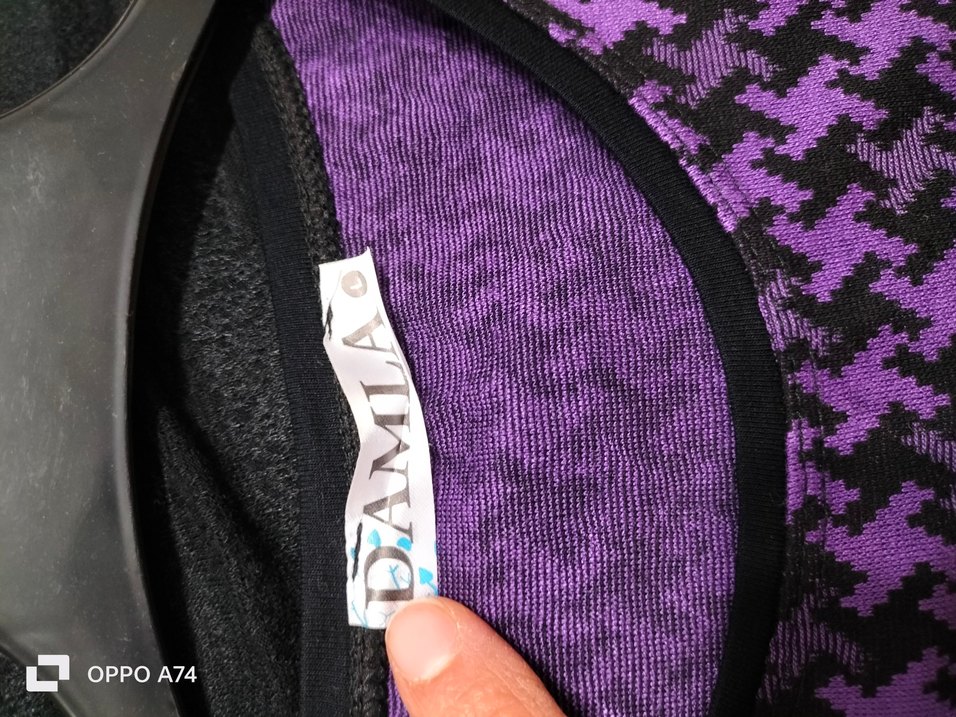 Mor Uzun Kollu Kadın Triko Tunik - Görsel 4