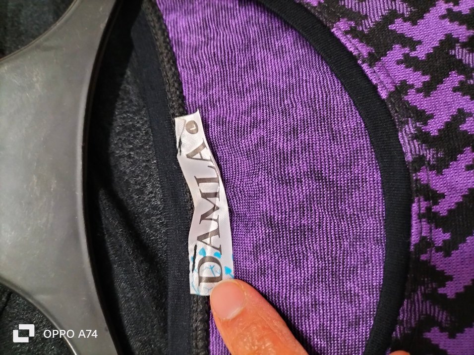 Mor Uzun Kollu Kadın Triko Tunik - Görsel 3