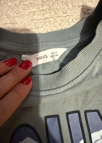 Gri erkek çocuk Sweatshirt Uzun Kollu Baskılı - Görsel 5