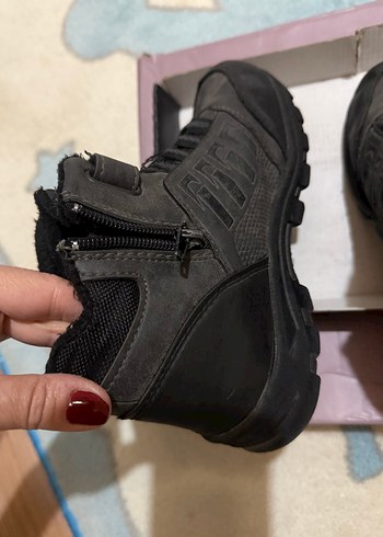 BLACKSEA marka Ortopedik Kaymaz Taban İçi kürklü Kışlık Çocukbot - Görsel 7