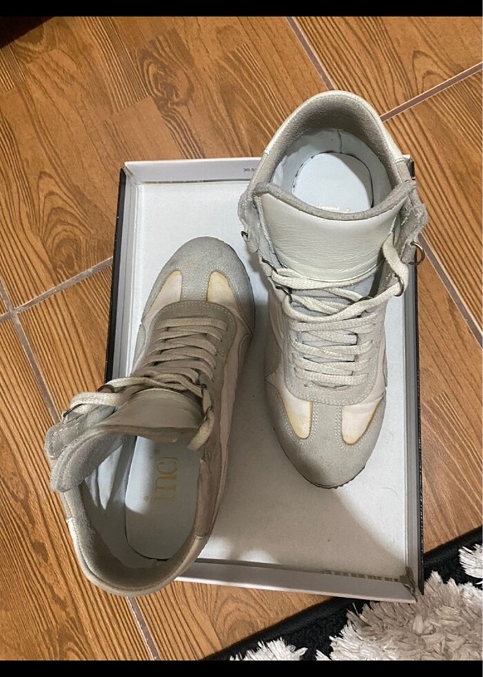 İnci marka 36 numara hakiki deri bot, sayılı kullanılmıştır. Giz - Görsel 5