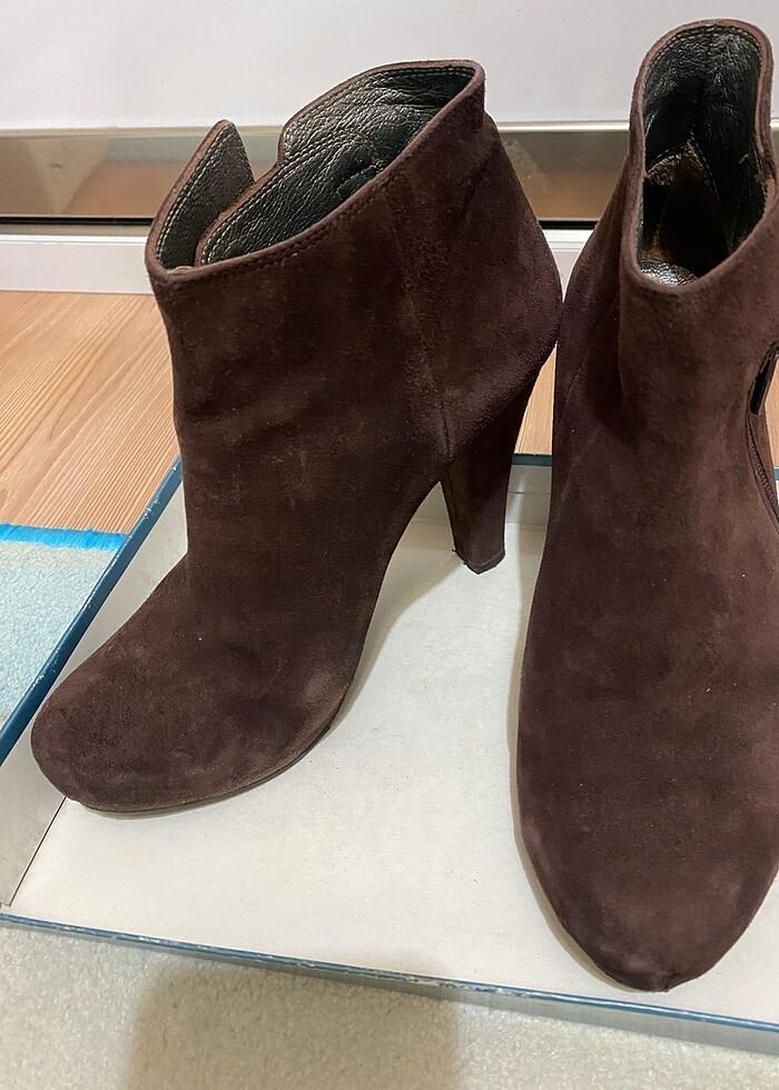 Süet/hakiki deri bot, yepyeni - Görsel 3