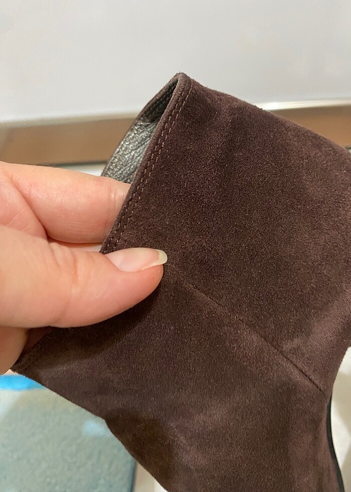 Süet/hakiki deri bot, yepyeni - Görsel 5