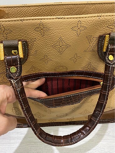  Beden camel Renk Louis vuitton kahver rengi çanta, hiç kullanılmamış, hatasız kus