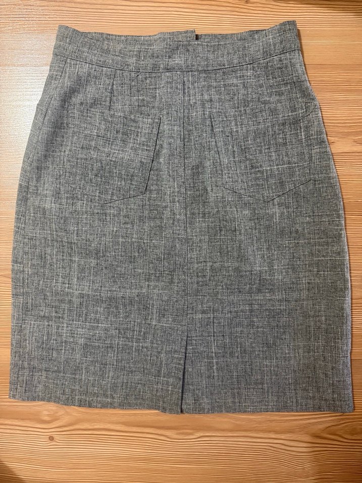 Gri Midi Kalem Etek 34 beden - Görsel 2