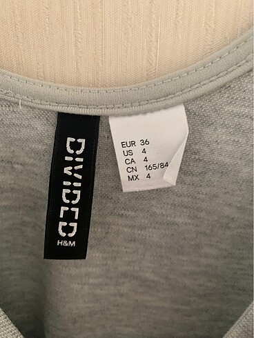 36 Beden H&M kalın askılı elbise