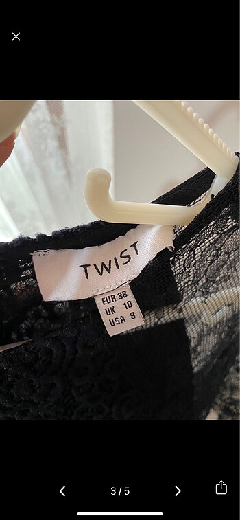 38 Beden twist siyah elbise