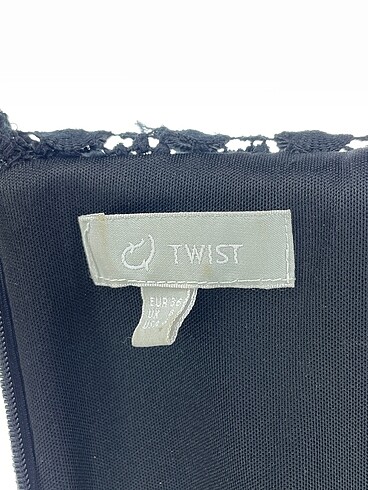 36 Beden siyah Renk Twist Kısa Elbise %70 İndirimli.