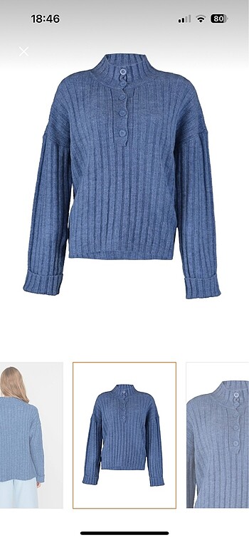Zara Mavi oversize kazak