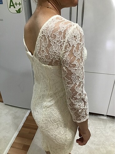 m Beden Küpürlü nikah elbisesi