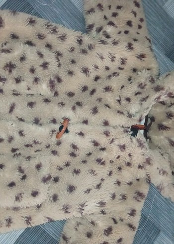 Kahverengi Kapüşonlu Kürk Detaylı Kız Mont - Görsel 5