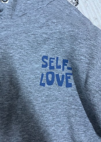 m Beden Gri Kapüşonlu Kadın Sweatshirt