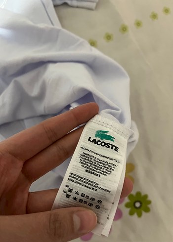 Beyaz Lacoste Erkek Pamuklu Polo Tişört - Görsel 4