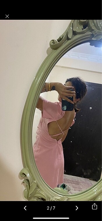 xs Beden pembe Renk Zara elbise