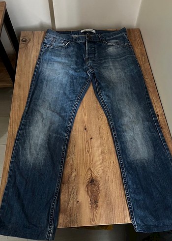 Erkek Mavi Denim Regular Fit Jean - Görsel 2
