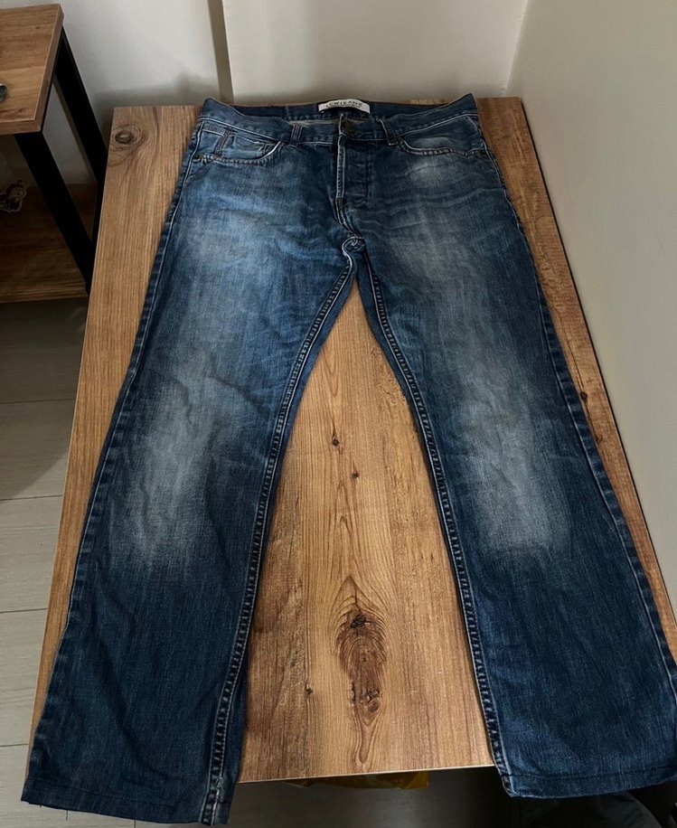 Erkek Mavi Denim Regular Fit Jean - Görsel 2