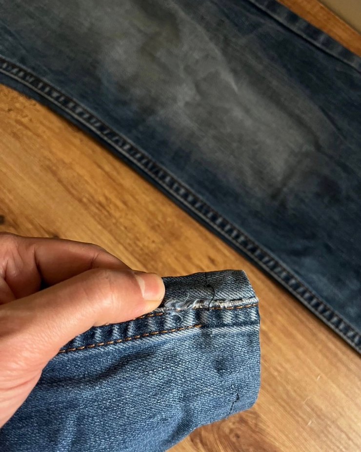 Erkek Mavi Denim Regular Fit Jean - Görsel 5