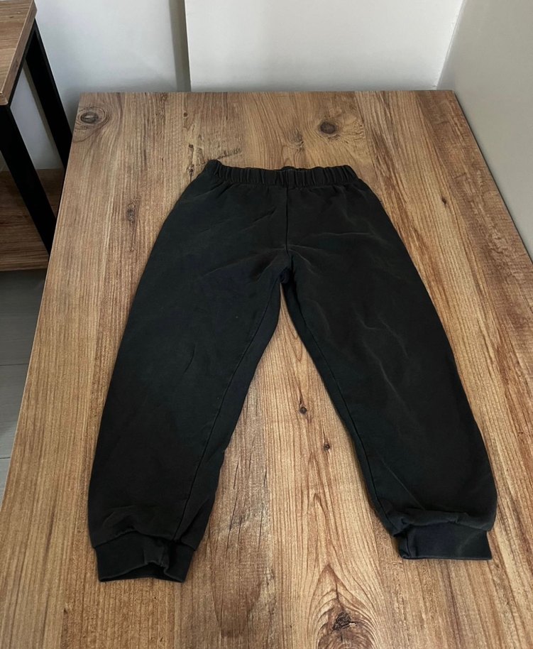 Kızlar için Rahat Kesim Kahverengi Eşofman Altı - Görsel 2