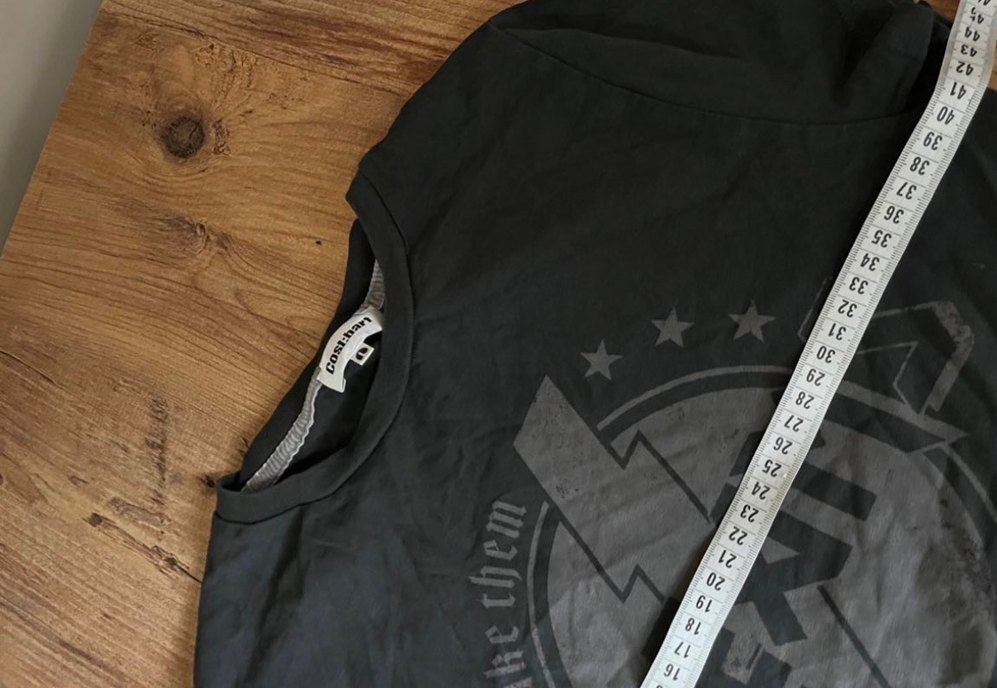 Kız Siyah Baskılı Kısa Kollu Rock Punk Tişört - Görsel 5