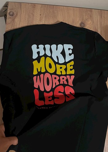 Diğer Hike More Worry Less Siyah Tisort