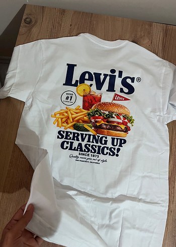 Diğer Levi S Beyaz Burger Baskili Kisa Kollu Tisort