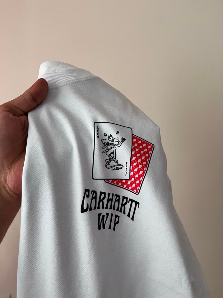 Carhartt WIP Beyaz Bisiklet Yaka Tişört — görsel 5/5