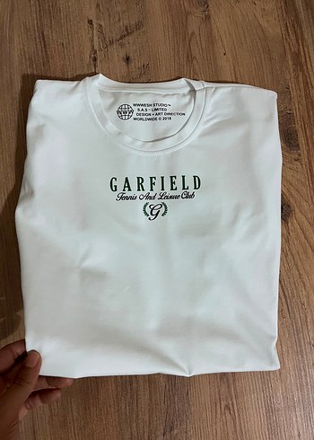 Diğer Garfield Beyaz Bisiklet Yaka Tisort